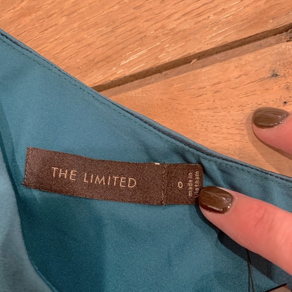 The Limited One shoulder satin dress - Picture 3 of 5